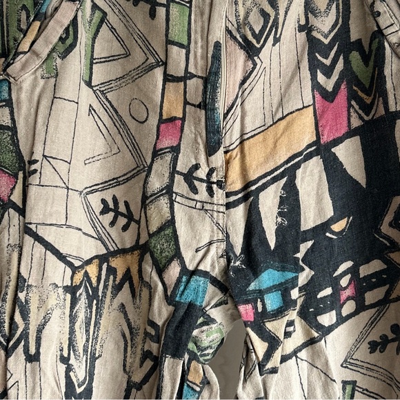 Abstract Pattern Pants - Picture 3 of 4